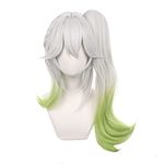 Aadesso Nahida Costume Cosplay Wig For Game Genshin Impact Costume Wig Halloween Cosplay Hair Wig + Wig Cap