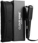 CLOUD NINE The Wide Iron Hair Straightener Gift Set | Ceramic Floating Plates Cushion Spring Flex Technology | Variable Temperature Control 100°C - 200°C | Professional Design for Range of Hair Types…