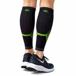 TYNOR Calf and Shin Support Air Pro, Black & Green, Small, 1 Pair