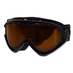 Uvex Onyx Women's Ski Goggle,Black Metallic Frame with Double Gold Lite Lens