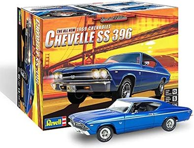 Revell 85-4492 1969 Chevelle SS 396 Model Car Kit 1:25 Scale 125-Piece Skill Level 5 Plastic Model Building Kit Blue