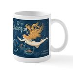 CafePress Cycles Gladiator, Bicycle, Vintage Poster Mug 11 oz (325 ml) Ceramic Coffee Mug