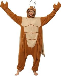 CWDGAGANB Beetle Costume Adult Women Beetle Onesie Pajamas Halloween Costumes Cosplay Pajamas Warm Sleepwear for Women Men XXL