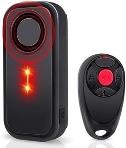 USUPERINK Car Alarm System, 113dB Fake Car Alarm, Motion Alarms for Cars Vehicle Security Alert Automotive Vibration Warning Interior Safety Red LED Light IP66 Waterproof