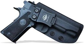 1911 Holster IWB Kydex for Colt 1911 Commander .45 9mm 4.25 4.5 Inch Concealed Carry - IWB 1911 Commander Holster - Concealed Holster 1911 IWB - Kydex IWB Holster 1911 45 (Black, Right Hand)