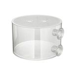 Fish Breeding Box, Fish Cultivating Container Acrylic Fish Isolator with Suction Cups, Aquarium Clown Fish and Guppy Fish Trained Acrylic Incubator (Medium)…