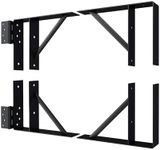 JUBEST Heavy Duty Gate Corner Brace Bracket, Anti Sag Gate Kit Adjustable Gate Kit for Wooden Fence, Driveway, Corral Gates, Wood Windows
