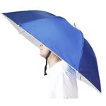 Bocampty Umbrella Hat, 37 inch Fishing Umbrella Hat Hands Free Foldable UV Protection Umbrella Cap Adjustable Headwear for Fishing Golf Beach Gardening Sunshade Outdoor