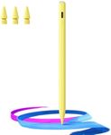 Hastraith Stylus Pen for iPad(2018-2025)-13 Mins Fast Charge with Tilt Sensitivity & Palm Rejection for iPad 11/10/9/8/7/6th Gen, Air 7/6/5/4/3/M3/M2, Pro 13"/12.9"/11"/M4, Mini 7/6/5th,Yellow
