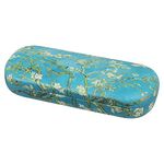 MoKo Hard Glasses Case, Hard Shell Sunglasses Case Anti-Scratch Eyeglasses Bag Portable Eyeglasses Holder Box Eyeglass Case for Women Men, Almond Blossom