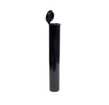 Black King Size Pop Top Opaque Plastic Pre-roll Tubes | 116mm | Child Resistant | 100pc