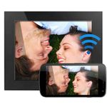 Aluratek - 9" WiFi Touchscreen IPS LCD Display Digital Photo Frame with Motion Sensor and 16GB Built-in Memory - Black (AWS09F)