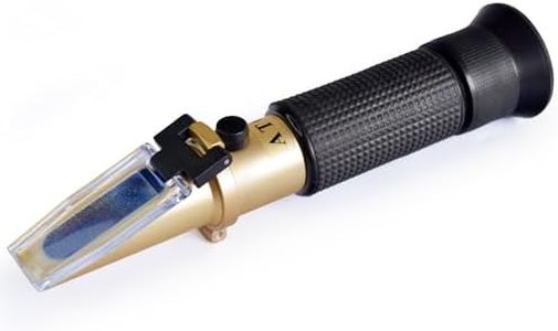 Salinity Refractometer with ATC Function, Saltwater Test Kit for Seawater, Pool, Aquarium, Fish Tank...Dual Scale: Specific Gravity & Salt Percent