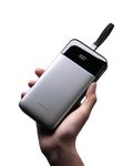 CUKTECH 100W Power Bank 25,000mAh, Dual-Way Fast Charging & Triple Charging Ports, Digital Display for Laptops, iPhone 15, MacBook Pro with 9-Fold Safety Protection