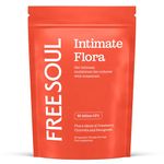 Intimate Flora for Women | 20 Billion CFU Fortified with 15,000mg Cranberry, Fenugreek & Chlorella | Bio Cultures for Women's Intimate Flora | 60 Capsules | Free Soul
