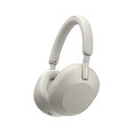 Sony WH-1000XM5 Wireless Industry Leading Noise Cancelling headphones with Auto Noise Cancelling Optimizer, crystal clear hands-free calling, and Alexa Voice Control, Silver