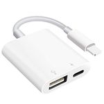 SUNTRSI USB OTG Adapter for i-Phone i-Pad, USB Camera Adapter with Charging Port, i-Pad to USB 3.0 Adapter, Plug and Play, Support Card Reader, USB Flash Drive, Keyboard, Game Controller, Mouse