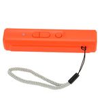 Electronic Dog Deterrent Device, Hand Held USB Rechargeable Safe Ultrasonic Dog Repeller Portable One Button Operation with Lanyard for Dogs (Orange)