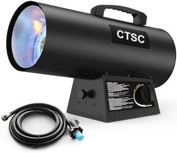 CTSC Forced Air Propane Heater, 40,000 BTU Portable Propane Heater with Adjustable Height for Garage, Warehouse, Shop, Jobsite and Construction Sites, CSA Listed,10 ft Hose with Regulator Included