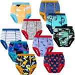 BIG ELEPHANT 10-Pack Baby Potty Training Underwear, Soft 100% Cotton Absorbent Training Pants for Boys & Girls, 12-24 Months