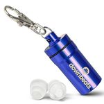 DownBeats Reusable High Fidelity Hearing Protection: Ear Plugs for Concerts, Music, and Musicians (Clear Ear Plugs, Blue Case)