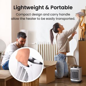 Pro Breeze Mini Ceramic Heater – Portable Electric Space Heater