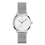 OLEVS Silver Watches for Women Ultra Thin Big Face Casual Women's Watches Classic White Stainless Steel Mesh Band Ladies Watches Minimalist Waterproof Analog Quartz Dress Womens Watch