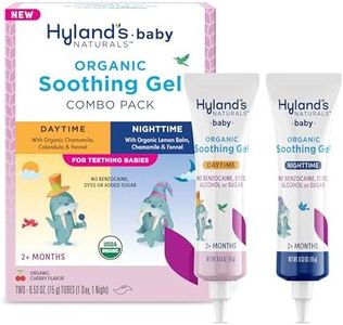 Hyland's Baby Organic Day and Night Soothing Gel Combo Pack, Cooling Gel for Oral Discomfort, Easy-to-Apply, Ages 2 Months and Up, 1.06 Ounce (2 Tubes of 0.53 oz.)