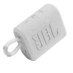 JBL Go 3 Speaker, Portable Bluetooth Speaker Waterproof IP67 Dustproof Outdoor (White)