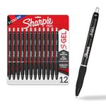 Sharpie S-Gel, Gel Pens, Medium Point (0.7mm), Blue Ink Gel Pen, 12 Count