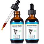 Kennel Cough for Dogs,Natural Herbal Dog Cough Treatment for All Breeds& Sizes,60ml Dog Cough Relief Supplements,Allergy Relief Immune Supplement for Dogs (2pcs)