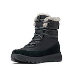 Columbia SLOPESIDE PEAK Waterproof Women's Snow Boots, Black x Graphite, 6 UK