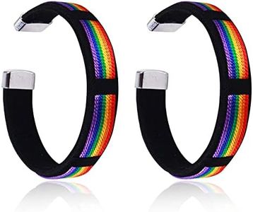 HUASAI Rainbow Pride Bracelets LGBT Bracelets for Gay & Lesbian Friendship Bracelets for 2 Handmade Pride Wristband Bracelets Pride Jewelry for Men Women Clearance Items Under 5 Dollars Gifts