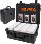 Brarvagur Graded Card Case, Slab Case Holds 160 PSA Slabs, Premium Trading Card Storage Box Compatible with PSA/BGS/SGC Graded Slabs