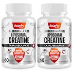 Liposomal Creatine Monohydrate Tablets Max 4220mg, Chewable Creatine Tablets, 15X Absorption, Added Creatine HCl, Gym Supplement for Men & Women, Creatine Powder Alternative, Vegan (120 Tablets)