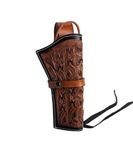 Hulara Leather Western Gun Holster Heritage Rough Rider .Colt SAA Ruger Wrangler Single Six Vaquero Uberti Cattleman Cowboy Holsters for 4.75" and 5.5" Barrel Revolvers Heritage Holster