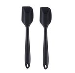 Spatlus Silicone Spatulas,Heat Resistant Non-Stick Flexible Rubber Scrapers Bakeware Tool Essential Cooking Gadget Spatula Big 27cm |Pack of 2 Black