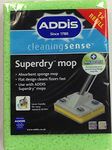 4 x Addis Superdry Anti Bacterial Flat Sponge Mop Refill Replacement