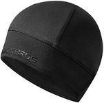 ROCKBROS Skull Cap Helmet Liner for Men Women Thermal Warm Cycling Black Under Helmet Hat Breathable Running Beanie