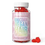 Hair Burst Chewable Vegan Hair Vitamins - Hair Vitamins for Growth and Hair Loss – Hair Supplements for Both Men and Woman - Biotin Hair Growth Vitamins - 1 Month Supply - 60 Gummies