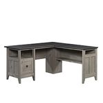 Sauder August Hill L-Shaped Home Office Desk, Mystic Oak Finish