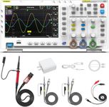 FNIRSI 1014D Digital Oscilloscope Dual Channel Input Signal Generator 100 MHz 1GSa/s Sampling Rate 7" TFT Display 240 KB Storage