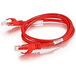 C2G/ Cables To Go Legrand Cat6 Crossover Patch Cable, Snagless Unshielded Cat6 Patch Cable, Red Crossover Ethernet Cable, 25 Foot Snagless UTP Ethernet Cable, 1 Count, 27865