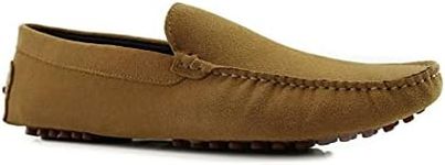 Zasel Mens Summer Boat Shoes Camel 