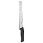 Victorinox Swiss Army Classic 10-1/4-Inch Slicing Knife with Granton Edge, 10-Inch, Black (6.8223.25US1)