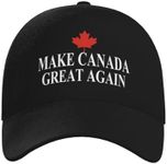 Fashionable Baseball Cap Make Canada Great Again Classic Truck Driver Hat, Black, 0