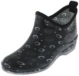 Capelli New York Ladies Shiny Multi Polka Dots Slip-On Clogs black Size: 4 UK