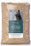 Large 30L Natural Cat and Kitten Litter Wood Pellets Ultra Absorbent Biodegradable | Effective Odour Control | Antibacterial Premium Hygiene