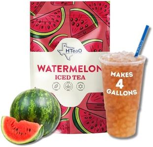 HTeaO Iced Tea Sachets (Watermelon Black Tea), Make Real Texas-Style Tea in 5 Minutes, 4 Gallons Per Package (Pack Of 8 Sachet Bags)