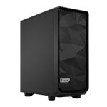 Fractal Design Meshify 2 Compact ATX Mid-Tower Gaming Cabinet Case with Two Pre-Installed Fans and Removable Front Filter (FD-C-MES2C-01), Black